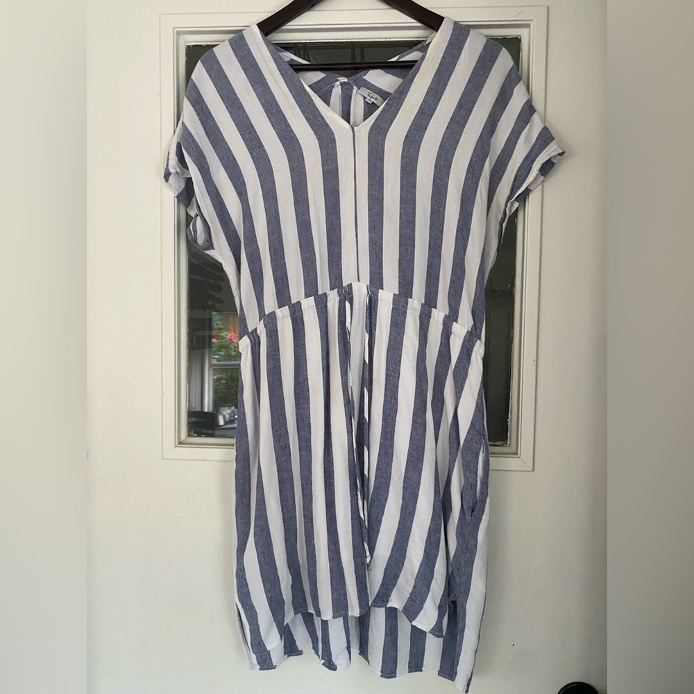 Rails Size Small Blue and White Striped Dress